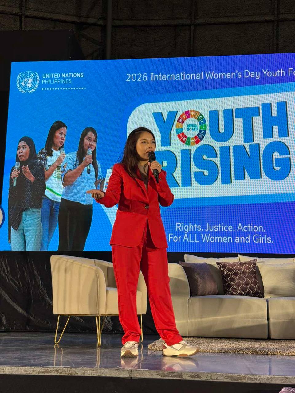 Dr. Rica Cruz speaking at a UN Women event