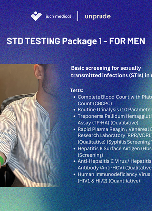 Home Service STI Test for Men: Package 1