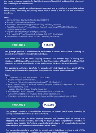 Home Service STI Test for Men: Package 1