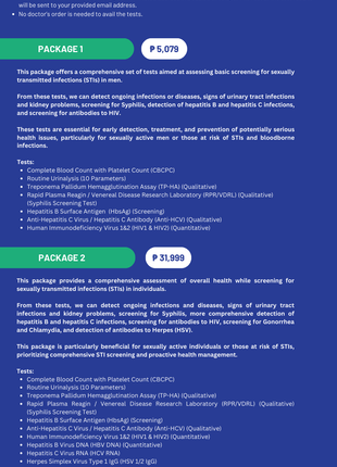 Home Service STI Test for Women: Package 1